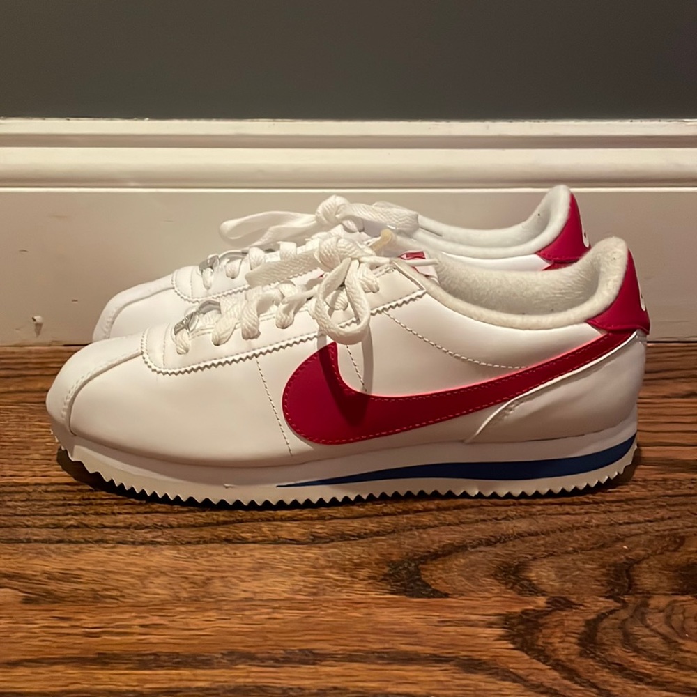 Cortez white/varsity red sneakers